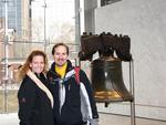 Greg and Cherie cracked up at the sight of the Liberty Bell.