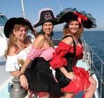 Dressed like a pirate (with Anne and Karem) to help raise money for local Mexican children in Pirates for Pupils.