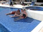 Cooled off in an infinity pool.