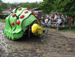 Applauded the contestants in the Kinetic Sculpture Race.