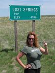 Got lost in Lost Springs, Wyoming (population 1).
