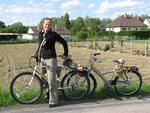 Cycled through the French countryside with Dutch-friend Marjo.