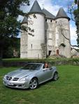 Don't ask me how I worked this out, but yes, that's me in a fancy car in front of a castle.  