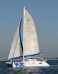 Moon and the Stars out on the bay for a day sail.