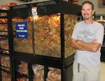 Who knew the supermarkets here had such a huge "fried pork skins" section!