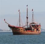 The Marie Galante, a replica of the galleon Santa Maria.