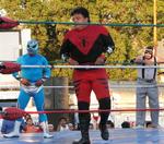 Is there anything more romantic than Mexican wrestling at sunset?