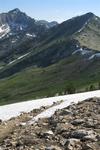 Notice how the Ruby Crest Trail simply disappears into the snow.