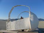 Here's the giant bra...but it's from Burning Man 2006.