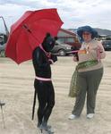 Hey, someone else brought a pet to Burning Man.