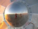 Self-portrait on a UFO. *Photo by Cherie Sogsti