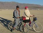 Karem and Dean in the Black Rock Desert. *Photo by Cherie Sogsti