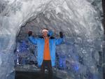 Greg in an ice cave.