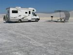 Mookie, our RV, at White Sands, NM.