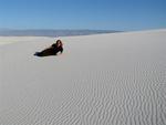 Cherie in the middle of nowhere (in this case, that happens to be in New Mexico.)