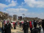 People were "Obama shopping" on the mall.