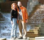 On a fountain tour.