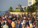 Crowds at Mallory Square.