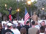 Performers in Mallory Square.