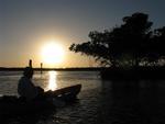 Watching the Key West sunset in a kayak.