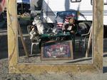 Dogs playing poker on the playa. 